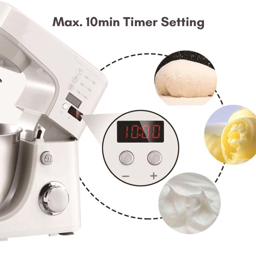 

Многофункциональный миксер-стойка, 1000 Вт, кухонный миксер с наклонной головкой, кухонный электрический миксер, 6 скоростей, 10 минут