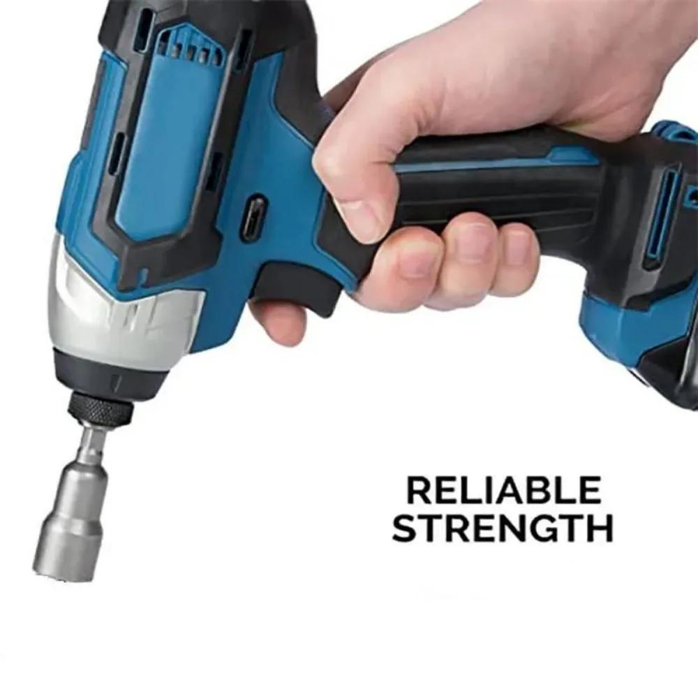 Chrome Vanadium Steel Socket Adapter Seth EX Shank To 1/4 "3/8" 1/2 "Extension Drill Bits Hex Bit Set Power Tools