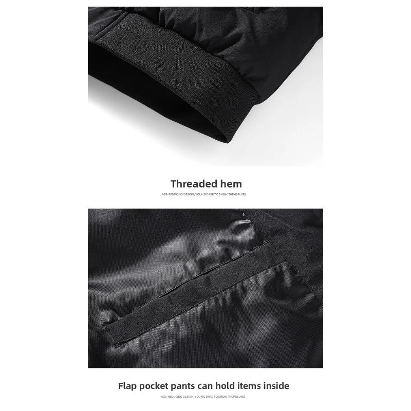 Men's Jacket Winter Cotton Jacket Short Stand-up Collar Thickened Down Cotton Jacket Korean Version Handsome Winter Clothes