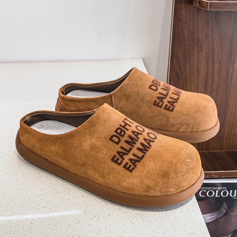 

Large size 46 summer new men s shoes half-support shoes bag head casual lazy shoes outdoor wear indoor home sandals 46