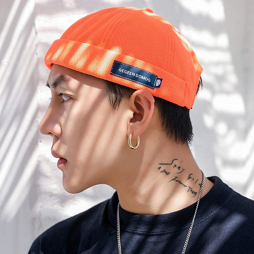 Croogo Kantlös Rullad Perfekt för Våren och Unik Trendig Slapp Keps för Män och Kvinnor Keps, Nät, Andningsbar, Sommar, Fiskarkeps, Hatt,