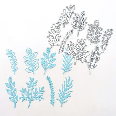 Vyřezávací matrice na kov Osmilisty Kombinovaný Vzor Vyřezávání Udělej si sám Scrapbooking Papír Řemeslný embosovací nůž Forma Čepel Vysekávací matrice