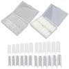240pcs False Nail Tip Extra Long Clear Fake Artificial Nail Tips for Home  Salon