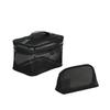 Transparent Nylon Mesh Makeup and Toiletry Bag - Large Capacity, Portable Travel Set