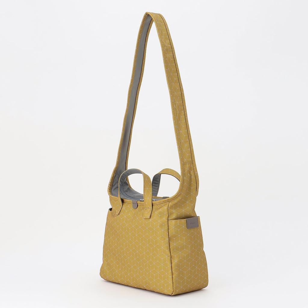 Shoulder Cubic X Point Tote and Shoulder S Yellow [Isaac] Bag, Dot, 2-way Bag, Size, (40)