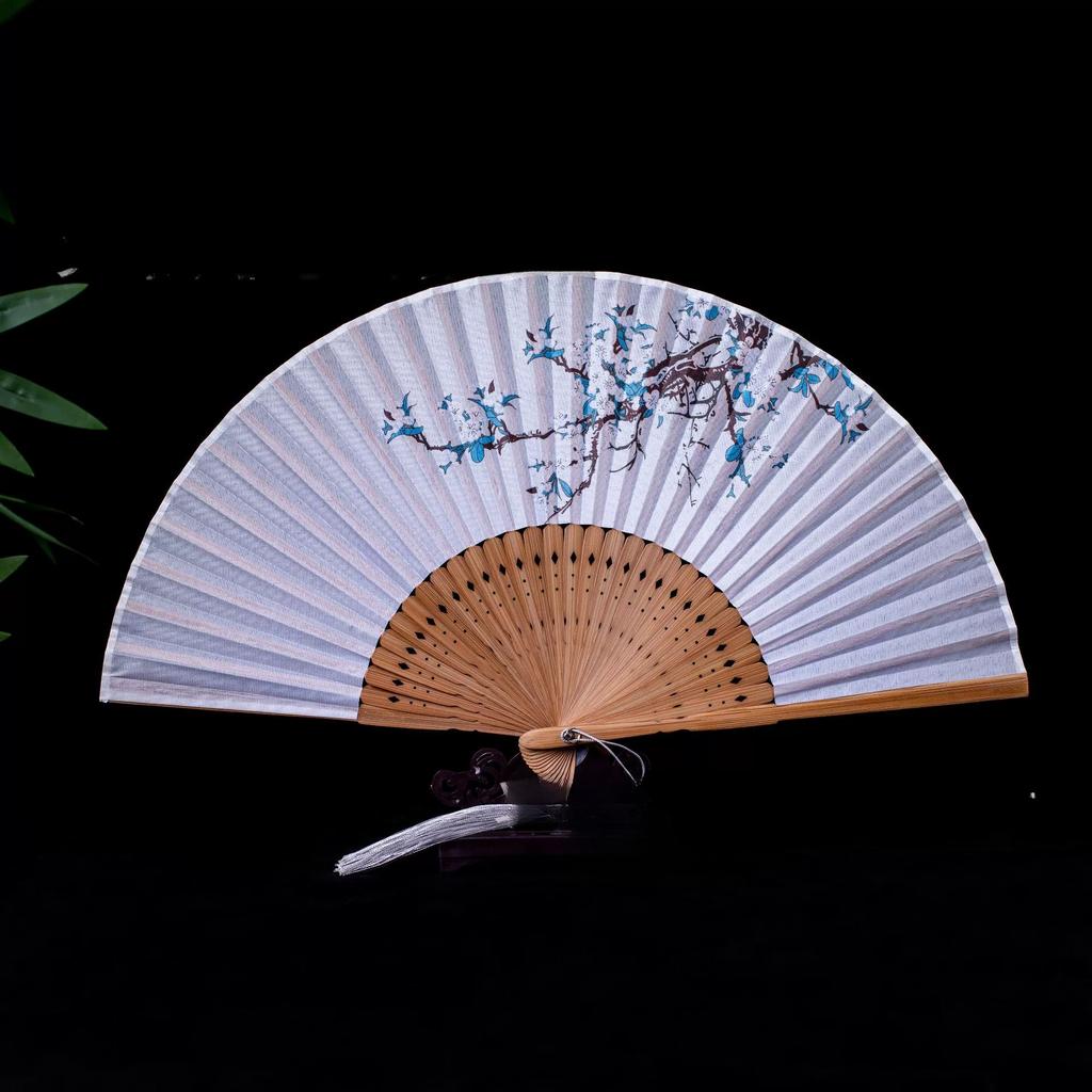 Japanese Folding Fan Handmade Decorative Kanagawa Wave Foldable Fan Handheld Vintage Hand Fans For Women Portable Folding F