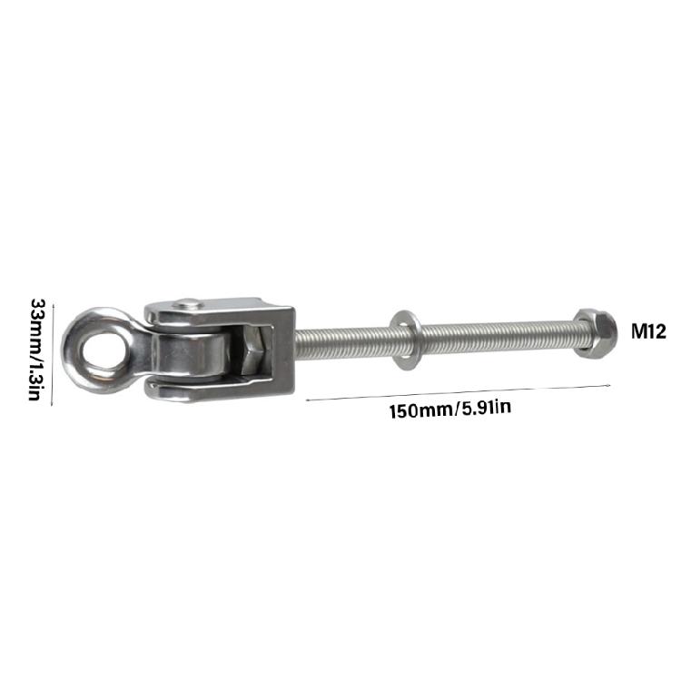 Hängematten-Schaukel-Aufhänger Karabinerhaken Edelstahl Schaukelhaken mit Lager für Innen/Außen Schaukel-Zubehör Langlebig