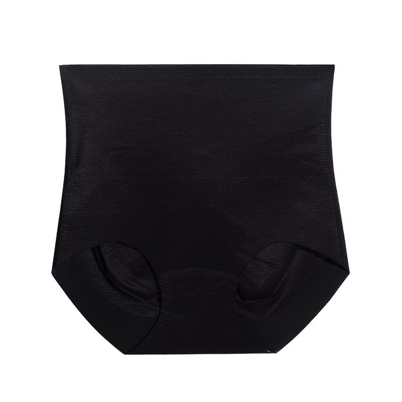 Ice Silk Seamless Women's High Waist Tummy Control Hip Lift Panties – Cool Feel, Thin, Plus Size, Postpartum Shaping.