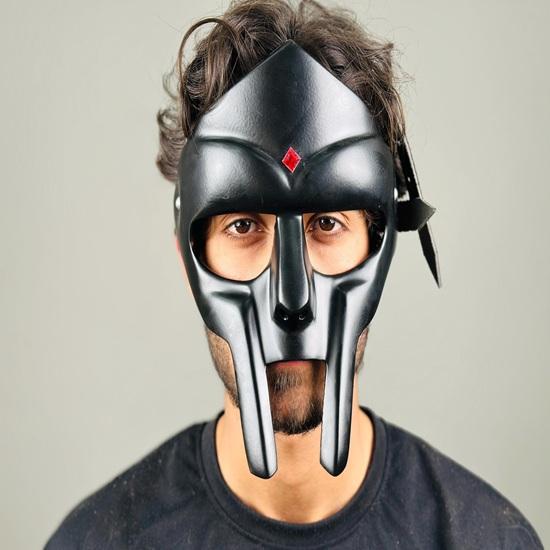 Maska MF Doom Rapper Cosplay Doplněk Maska pocta MF Doom Gladiátorská maska Párty maska Dárek Vánoce, Párty, Halloween, Svatba