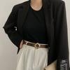 Women 2024 Timeless Black Pu Belt Essential For Jeans Minimalist Classic Design