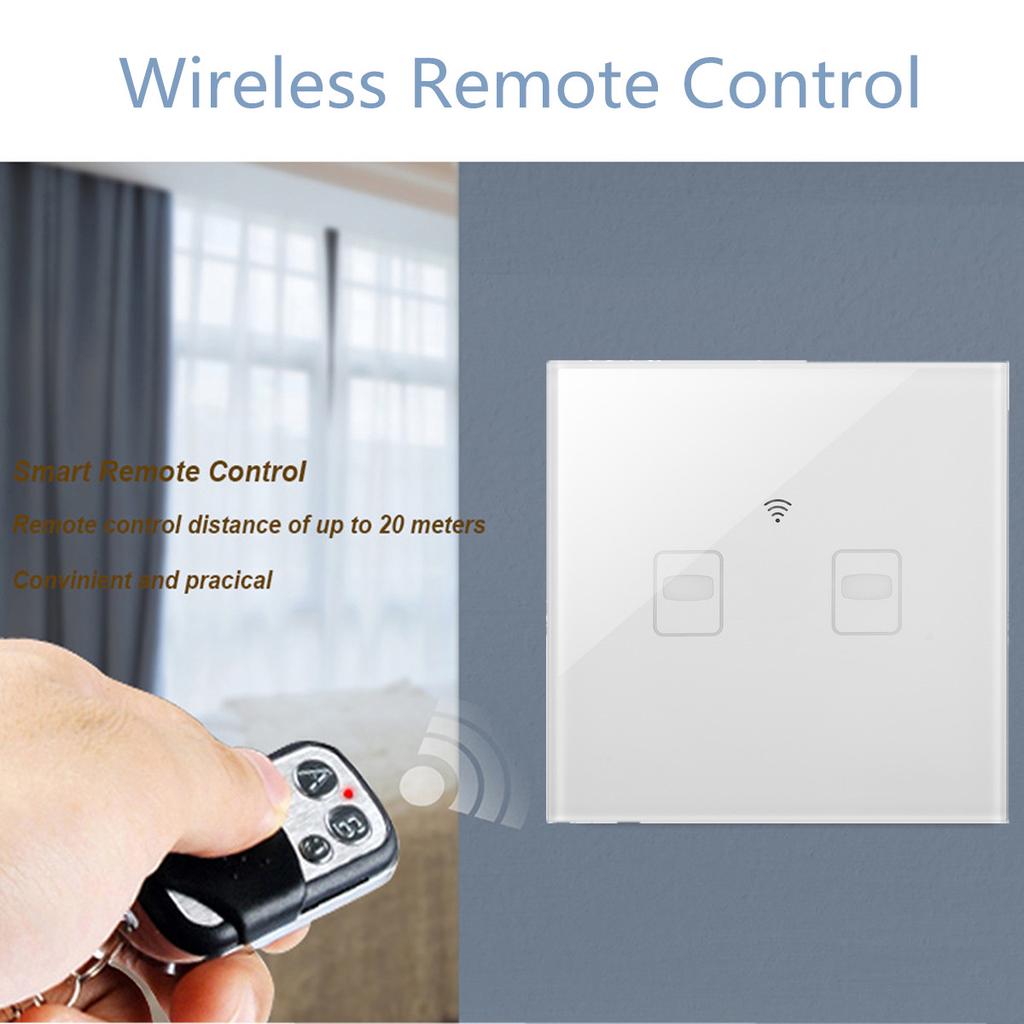 Buy Crystal Tempered Glass Smart Home Touch Sensor Switch Panel With ...