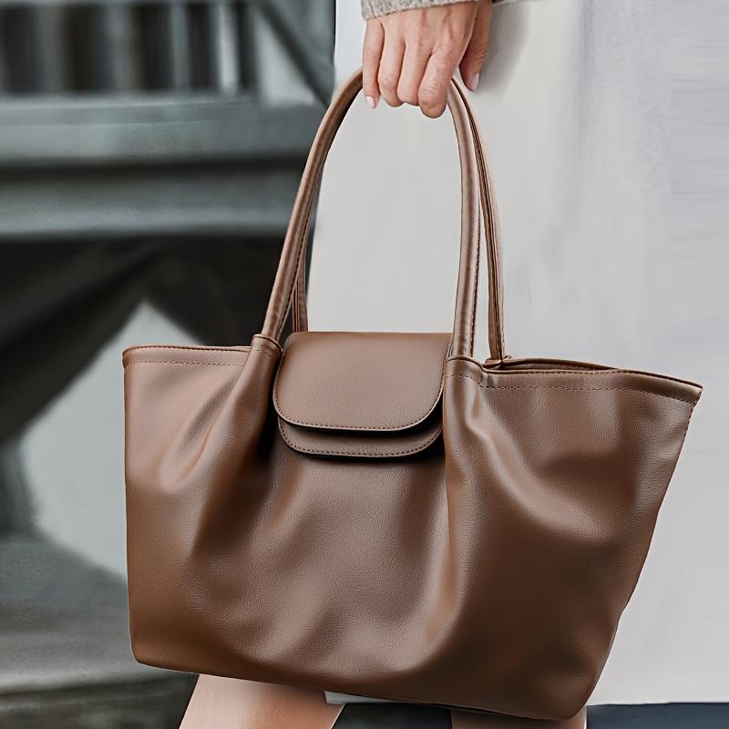Sac cabas en cuir chic pour femmes Sac à main spacieux à bandoulière Grande capacité Sac à main élégant
