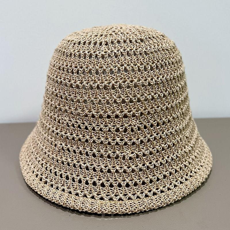 Hollow Breathable Bucket Hat Bucket Hat Thin Basin Hat Women's Foldable