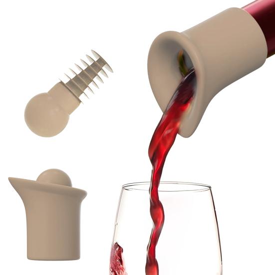 Silicone Wine Stopper Champagne Bottle Stoppers BPA-Free Reusable Wine Corks Leak Proof Wine Accessories