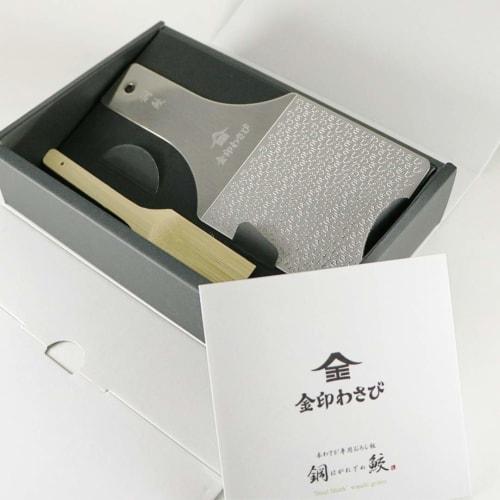 Sustainable Stainless Steel Wasabi Grater, Haganezame Regular, for Grating Wasabi, Garlic, Ginger, Apples, Fruits, and Vegetables, with a Creamy Textu