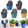 Vaso da Fiori da Parete Cesti per Piante da Appendere Cesto Semicircolare Balcone Giardino