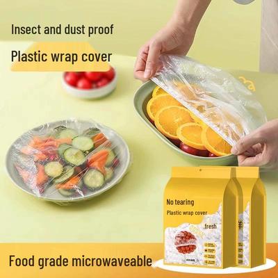 Wall-Mounted Food-Grade Cling Film Cover: Disposable Fresh-Keeping Bags for Refrigerator and Bowl Storage