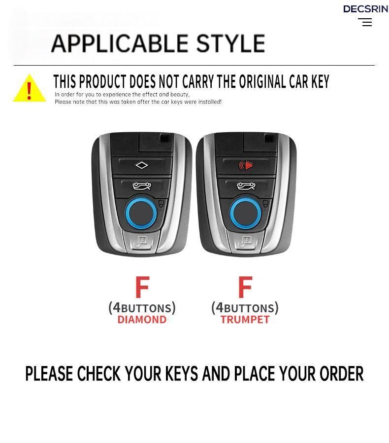 Car Smart Remote Key Case Cover Protective Shell Fob for BMW I3 I8 Series CAR Interior Key Bag Keychian Styling Accessories