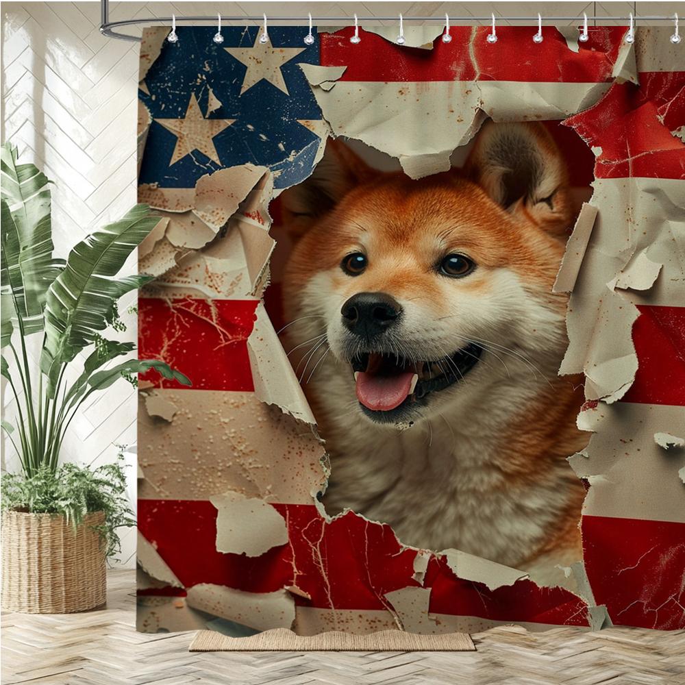 Roses, flowers, lions and leopards Shower Curtain Bath Curtain Animal Printed Bathroom Curtains for Home decoration Curtain