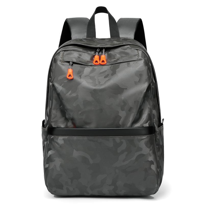 Camouflage Nylon Backpack with Front Pocket Adjustable Straps Casual Daypack for School Outdoor Travel