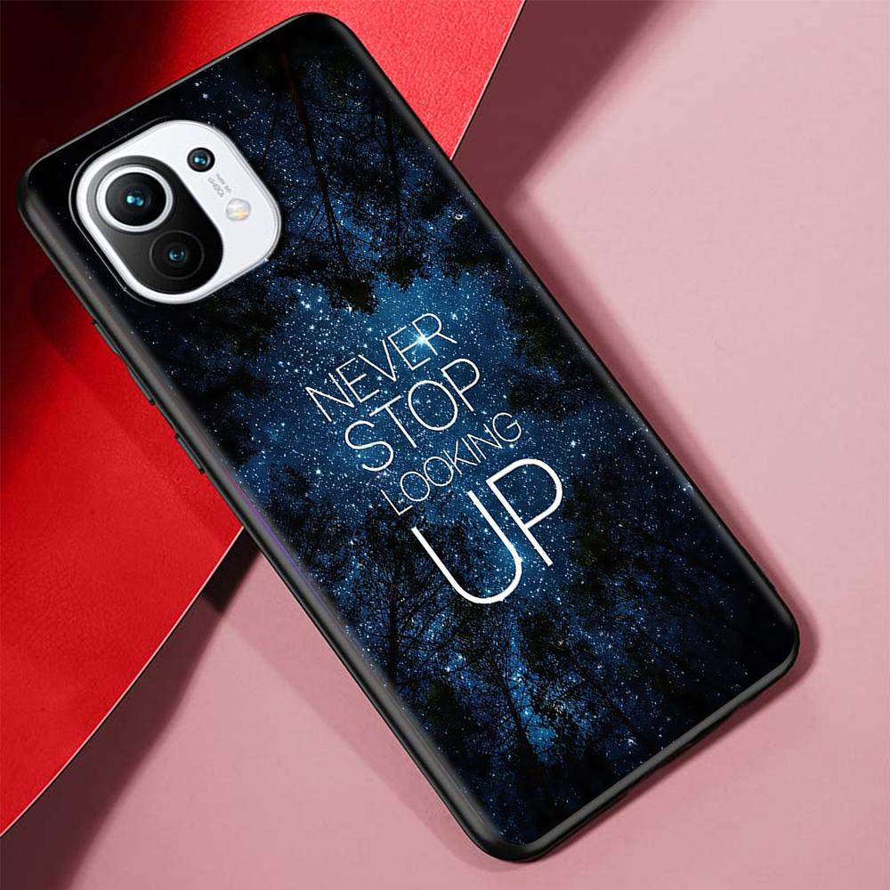 Inspirational Humor Quotes Case for Xiaomi Mi 11 Ultra 11T 10T 9T Pro Note 10 A2 9 8 Lite A3 CC9E 10S CC9 Black Soft Phone Cover