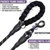 Reflective Double Dog Leash With Two Extra Traffic Handles: 360 Swivel No Tangle Dual Dog Walking Leash, Comfortable Shock Absor