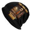 Tung Tung Tung Sahur Italian Brainrot Skull Cap - Unisex Hip Hop Beanie With Cartoon Character Design, Black Polyester Knit Hat