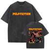Camiseta Retro Lavada Pulp Fiction Película Quentin Tarantino Kill Bill Camisetas Hombres Mujeres Casual Vintage Camisetas Oversize