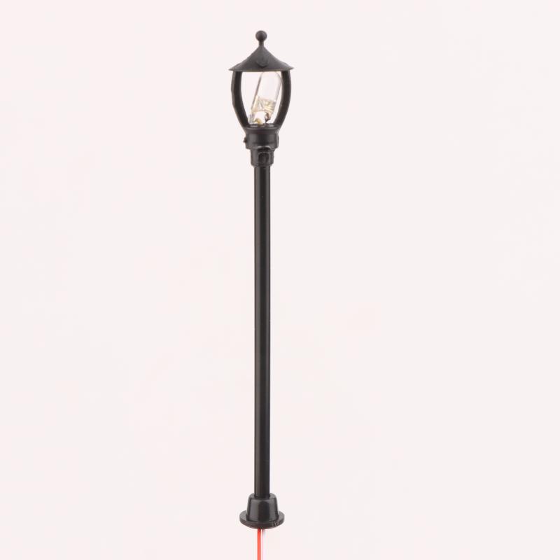 10Pcs Railway Bonsai Micro Landscape Decor For Rail And Building Layout Model Railway Lamppost Led Park Lanterns Lamps