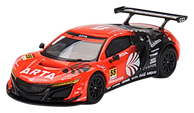 TrueScale Miniatures MINI GT Scale Honda NSX GT3 EVO22 SUPER GT Series 2022 ARTA Japan Exclusive Finished Model 1/64 #55 (Left-Hand Drive) MGT00485-L