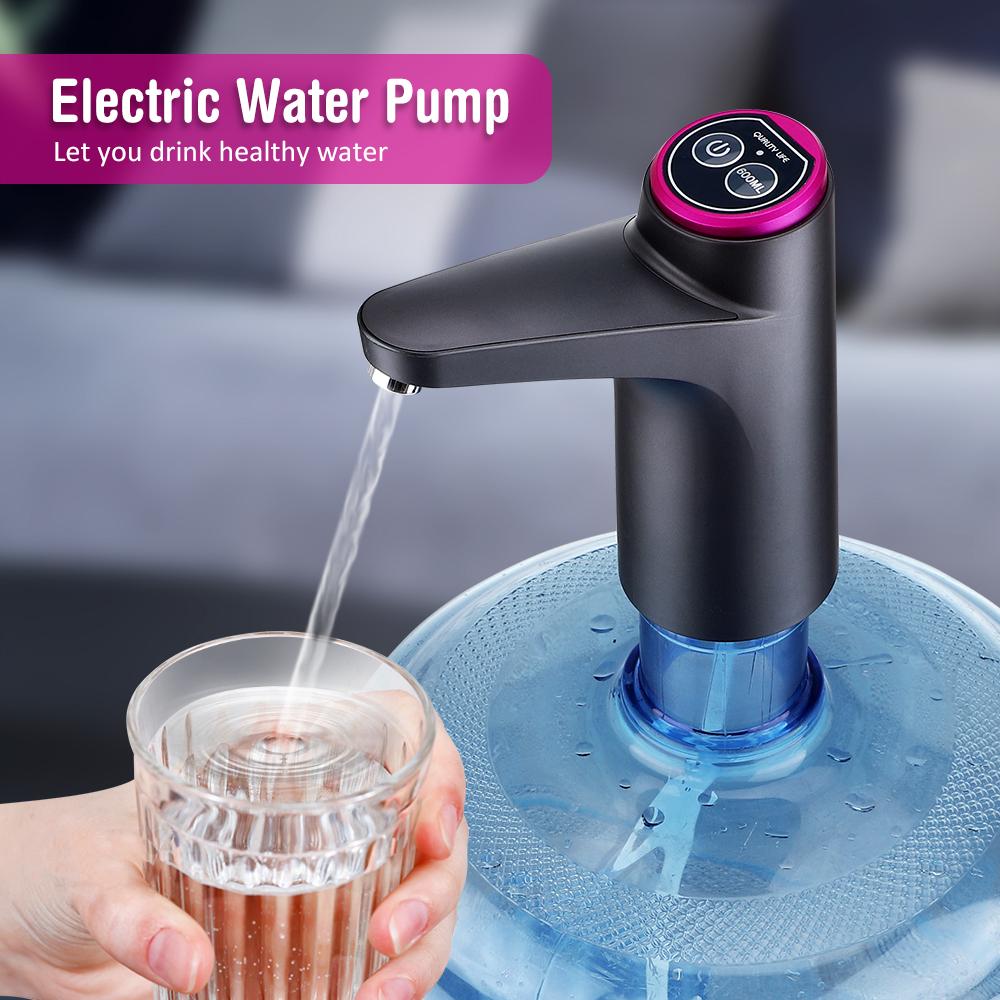 Automatic Water Dispenser Electric Water Pump Button Control USB Charge Portable for Kitchen Office Outdoor Drink Dispenser