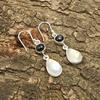 Moonstone Black Onyx Gemstone Earring, Women Earring, Gift For Her, Designer Earring, Handmade Jewelry, 925 Sterling Silver