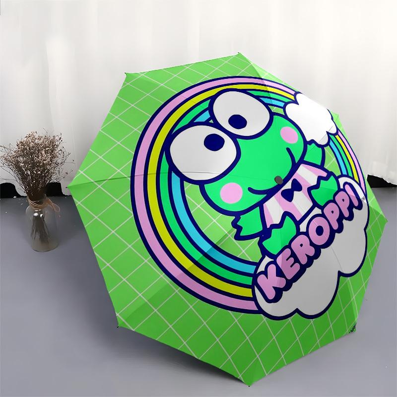 1pc Keroppi Rainbow CloudsUmbrella with Plastic Handle,Suitable for All Seasons Home Travel Outdoor UmbrellaSanlio155
