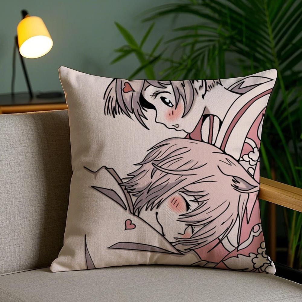 K-Kamisama Hajimemashitas Cushion Cover Soft Short Plush Double-Sided Printing Home Decor Machine Washable Pillow Case Gift