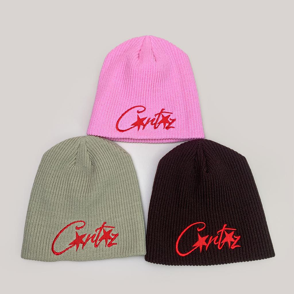 Herbst und Winter Straßenstickerei Cruise Buchstabe Strickmütze Herren und Damen Warme Amerikanische Straßen Kältehut Pullovermütze