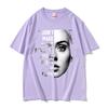 Best Famous Singer Adele Face Graphic Tshirt Unisex Women Clothing Fashion Pop Music Tshirts Unisexs Oversized T Shirts Fans Gift