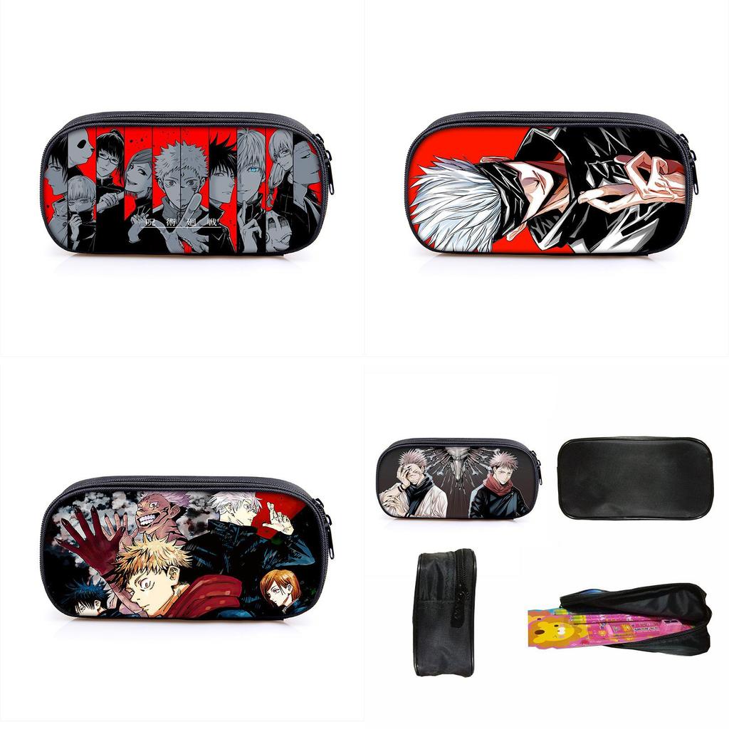 Jujutsu Kaisen Pencil Box With Large Capacity For Students And Makeup Essentials