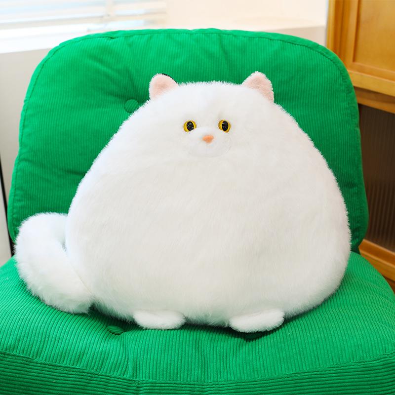 1pc 35cm/13.77in Cute fat cat doll doll plush toy naïve cat doll children girl soothing cat gift