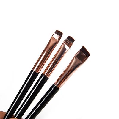 3 Stück Klingen-Eyeliner-Augenbrauenbürsten Ultra-dünn Fein Kleiner Winkel Flach Make-up-Bürsten Hohe Qualität Brauen-Kontur Make-up-Werkzeuge