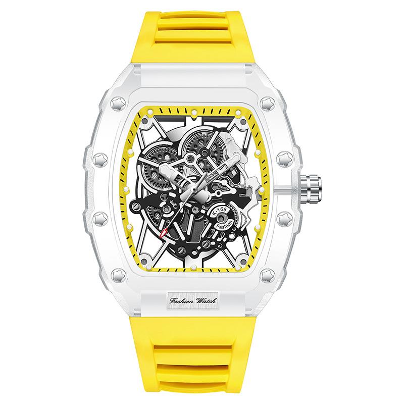 Kingston Transparent Watch Men's Fashion Watch Hollow Quartz Watch Men's Watch