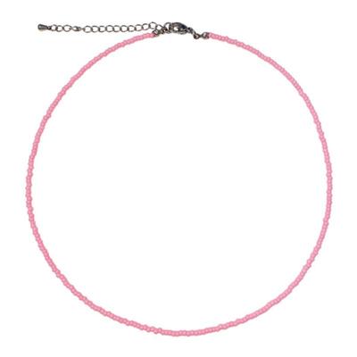 Love or Not Pink Fine Color Beads Necklace