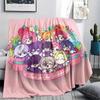 1PC The 100 Girlfriends Print Flannel Blanket, High quality All Seasons, Home Decor, Warmth and Comfort, Perfect for Christmas Gifts