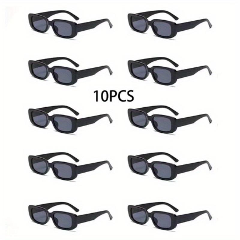 10PCS Fashion Square Sunglasses Suitable Daily Travel Decoration Wedding Matching Fashion Glasses Whole Sun Shading Glasses