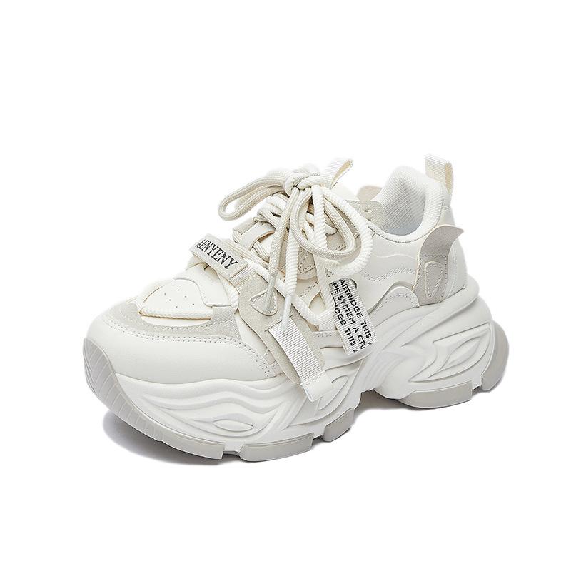 Damen Lässige Dad Sneaker Bequeme Klobige Plateau Laufschuhe Rutschfest Schnürung Atmungsaktiv Gehen Schuhe für Damen Workout Tennis Sneaker