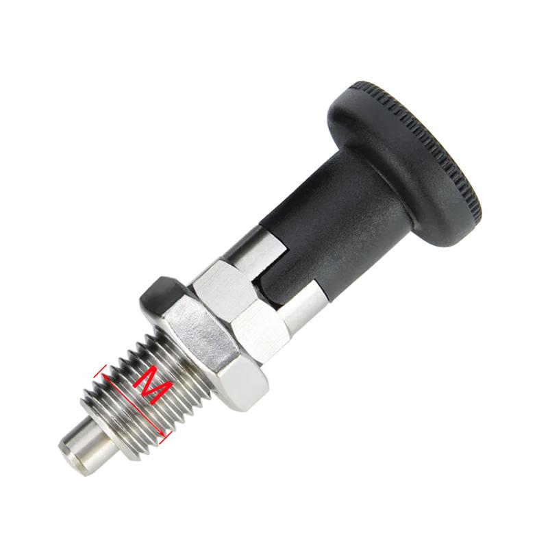 

M10/M12/M16/M20 Self-Locking Retractable Spring Loaded Indexing Plunger Positioning Pin Plastic Konb Plunger With Nut KST220-CNK-M16