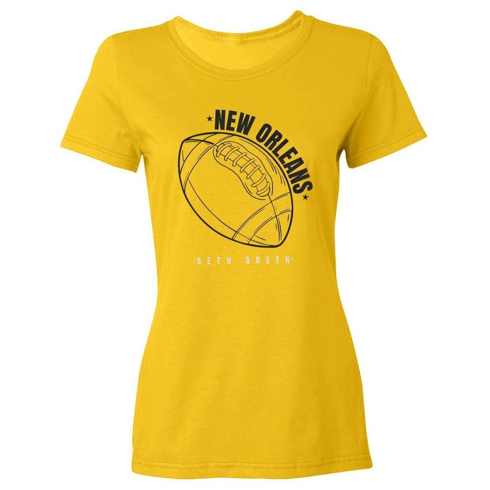 Seth Green Inspired Ball Logo - New Orleans Fans Ladies  Crewneck T-Shirt Unisex T-Shirt S