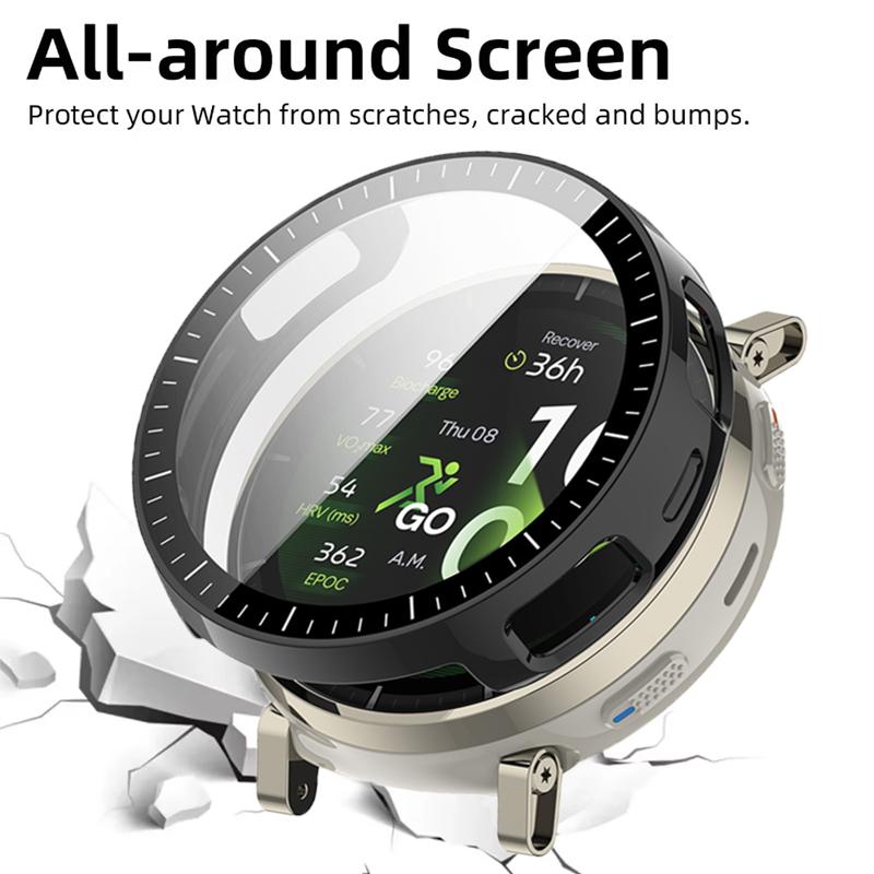 Pro Amazfit Active 3 Prémiové tvrzené sklo+PC pouzdro Ochrana obrazovky proti poškrábání Nárazník Pro Amazfit Active 3 Kryt Příslušenství