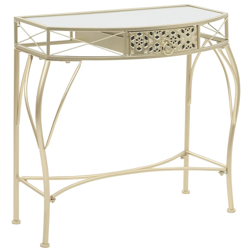 vidaXL Beistelltisch Französischer Stil Metall 82x39x76 cm Golden gold