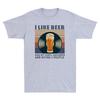 I Like Beer And My Records And Maybe 3 People Funny Unisexs Short Sleeve TShirt