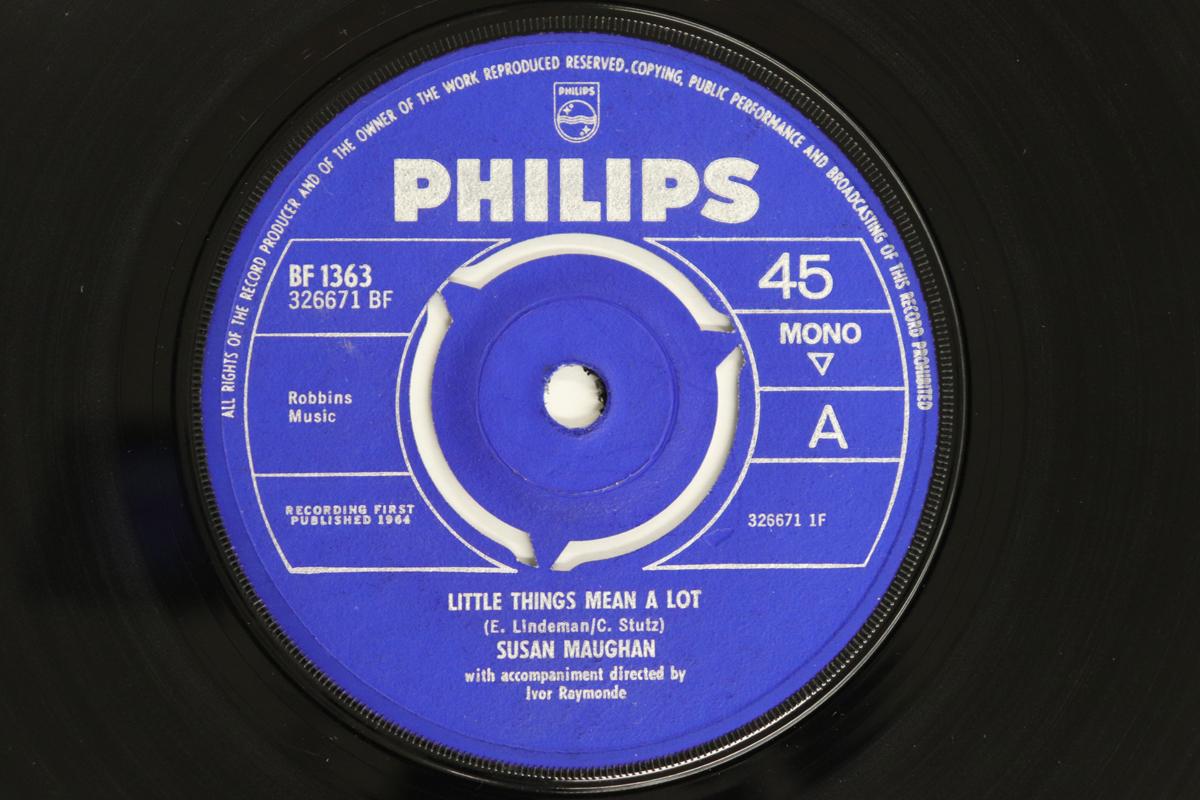 

7inch Record SUSAN MAUGHAN Little Things Mean A Lot That Oth BF1363 Philips 1964 UK Pop Used